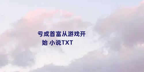 亏成首富从游戏开始 小说TXT